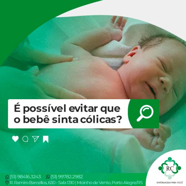 É possível evitar que o bebê sinta cólicas?