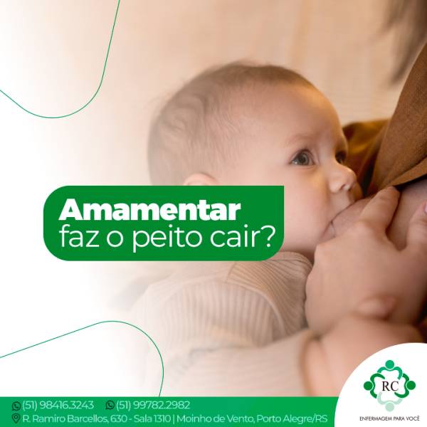 Amamentar faz o peito cair?