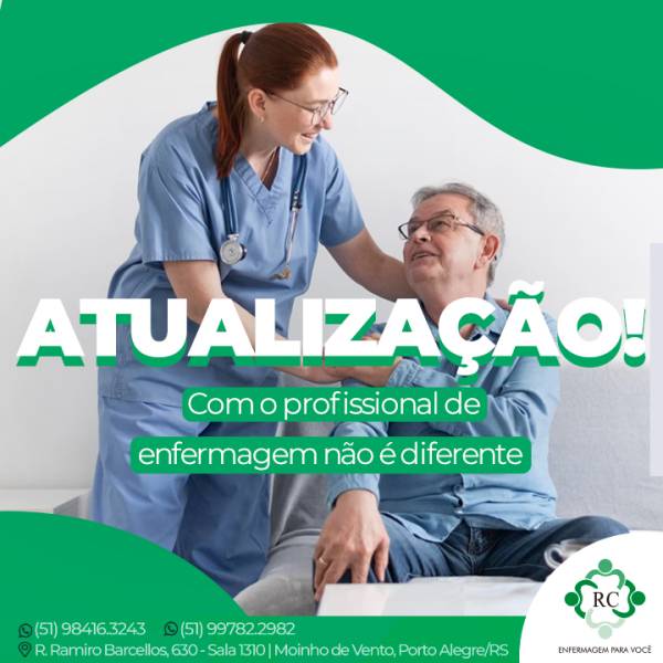 Atualização! Com o profissional de enfermagem não é diferente