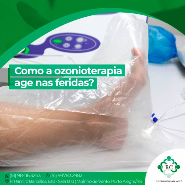 Como a ozonioterapia age nas feridas?