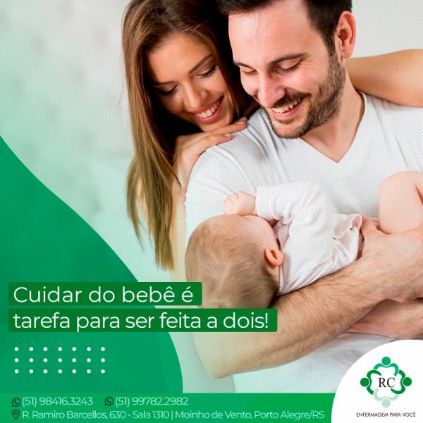 Cuidar do bebê é tarefa para ser feita a dois!