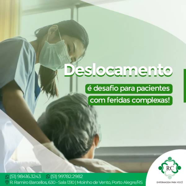 Deslocamento é desafio para pacientes com feridas complexas!