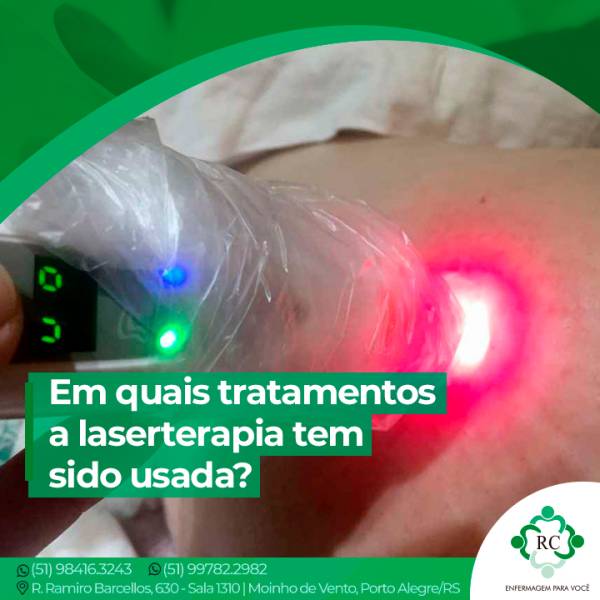 Em quais tratamentos a laserterapia tem sido usada?