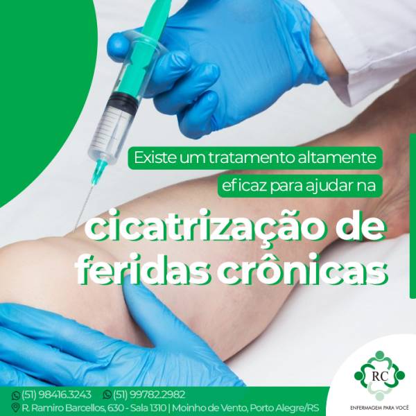 Existe um tratamento altamente eficaz para ajudar na cicatrização de feridas crônicas