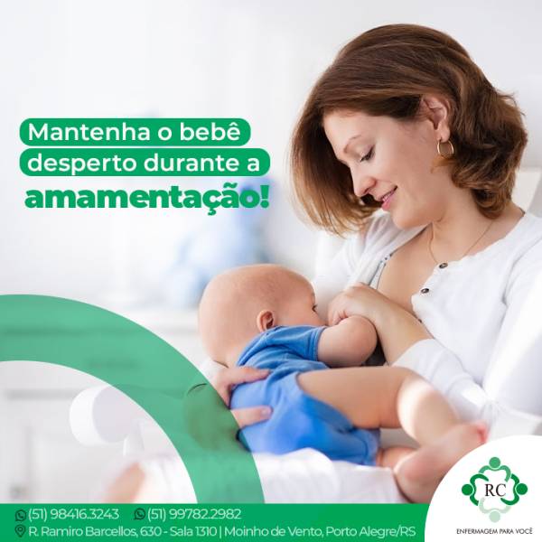 Mantenha o bebê desperto durante a amamentação!