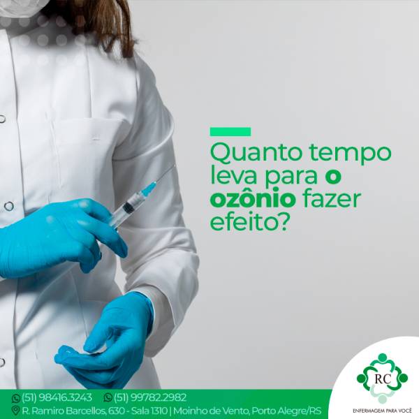 Quanto tempo  leva para o  ozônio fazer  efeito?