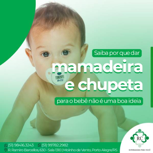 Saiba por que dar mamadeira e chupeta para o bebê não é uma boa ideia