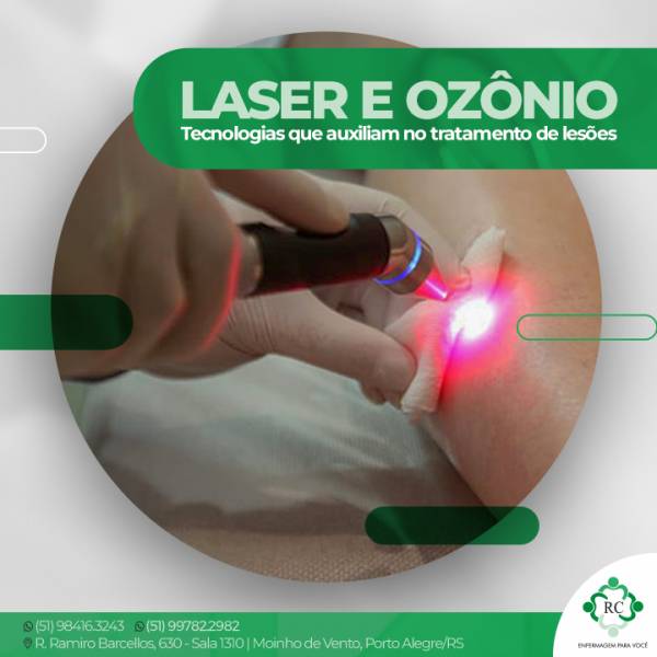 Tecnologias que auxiliam no tratamento de lesões LASER E OZÔNIO