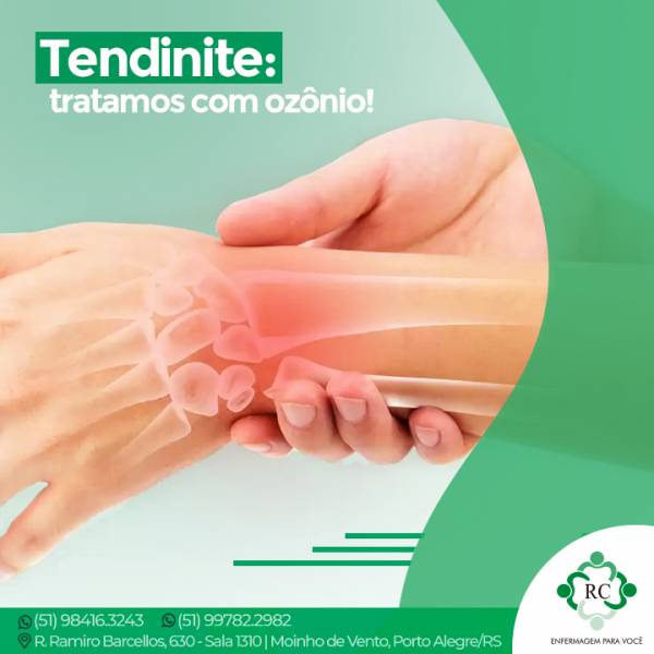 Tendinite: tratamos com ozônio!