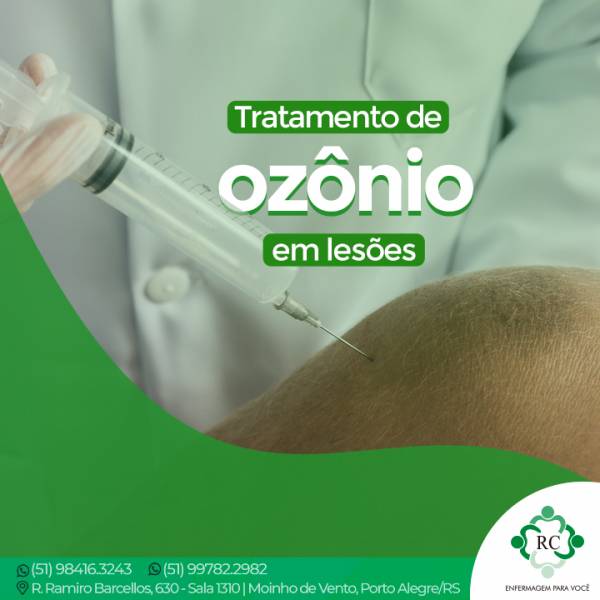 Tratamento de ozônio em lesões